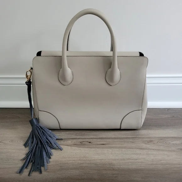 Alberta di Canio Leather Bag , Large ,Gray - www.disolcolor.com Alberta di Canio Leather Bag , Large ,Gray - www.disolcolor.com